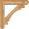 Ekena Millwork Merced Craftsman Rough Sawn Bracket w/ Offset Brace, Western Red Cedar, 8"W x 40"D x 40"H BKT0806X40X40MRC04RWR - alternate 2